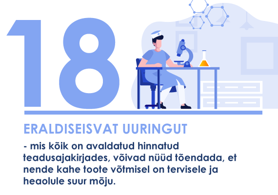 Illustreeriv pilt – 18 eraldiseisvat uuringut